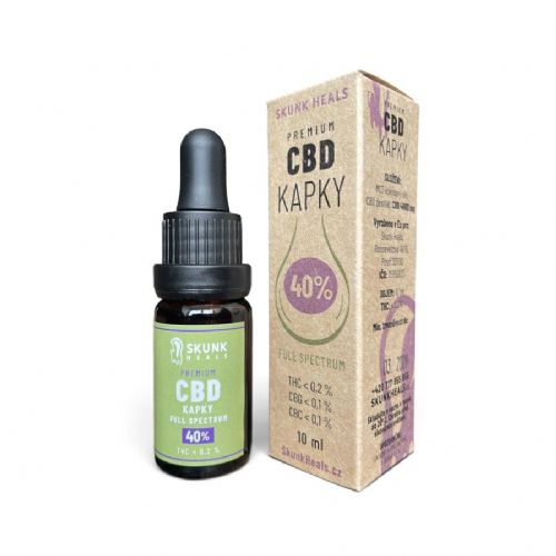 CBD kapky 40% Full Spectrum – MCT kokosový olej