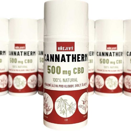 CANNATHERM hřejivý krém 500mg CBD