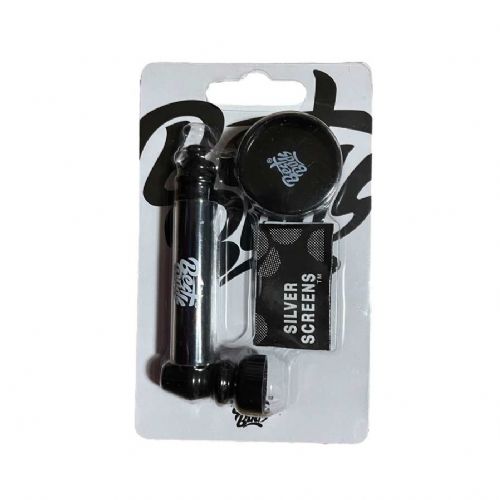 Kovová fajfka Best Buds Pipsy s mini drtičkou – černá