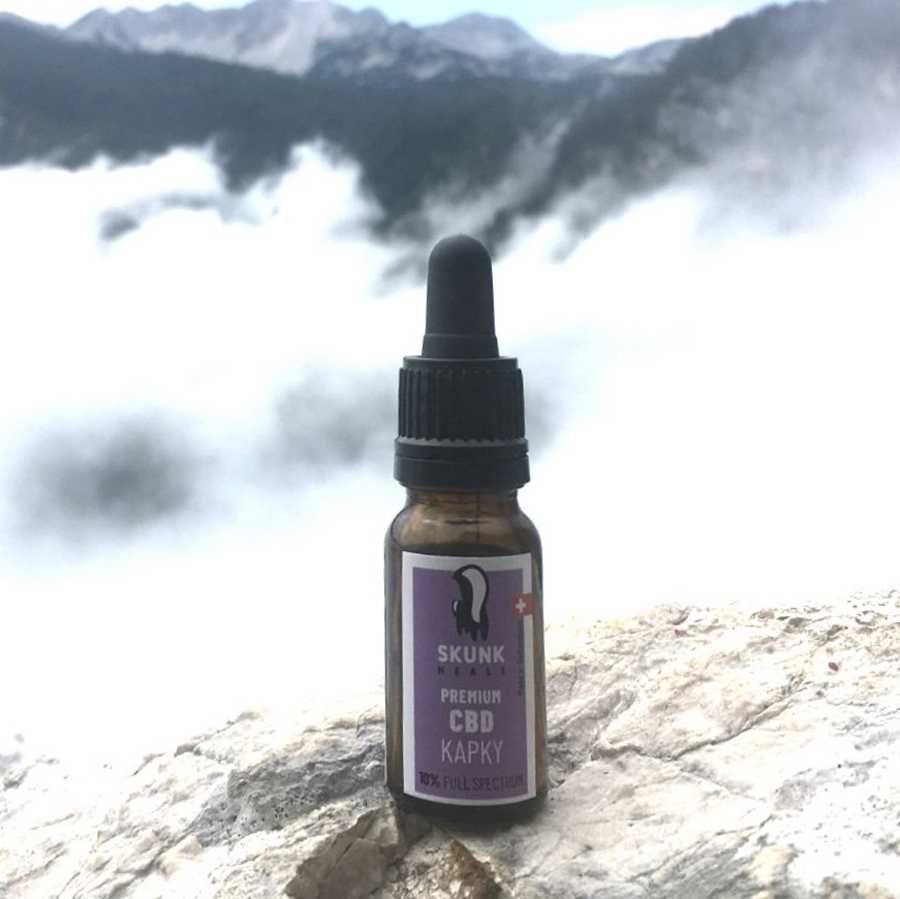 CBD kapky 10% - 70% MCT kokosový olej + 30% destilátů