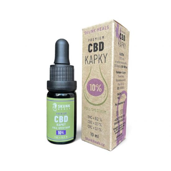CBD kapky 10%  Full Spectrum – 100% olej ze semen konopí setého