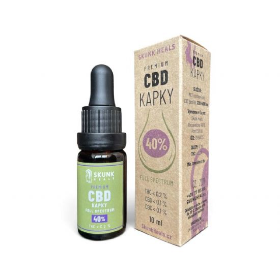CBD kapky 40% Full Spectrum – MCT kokosový olej