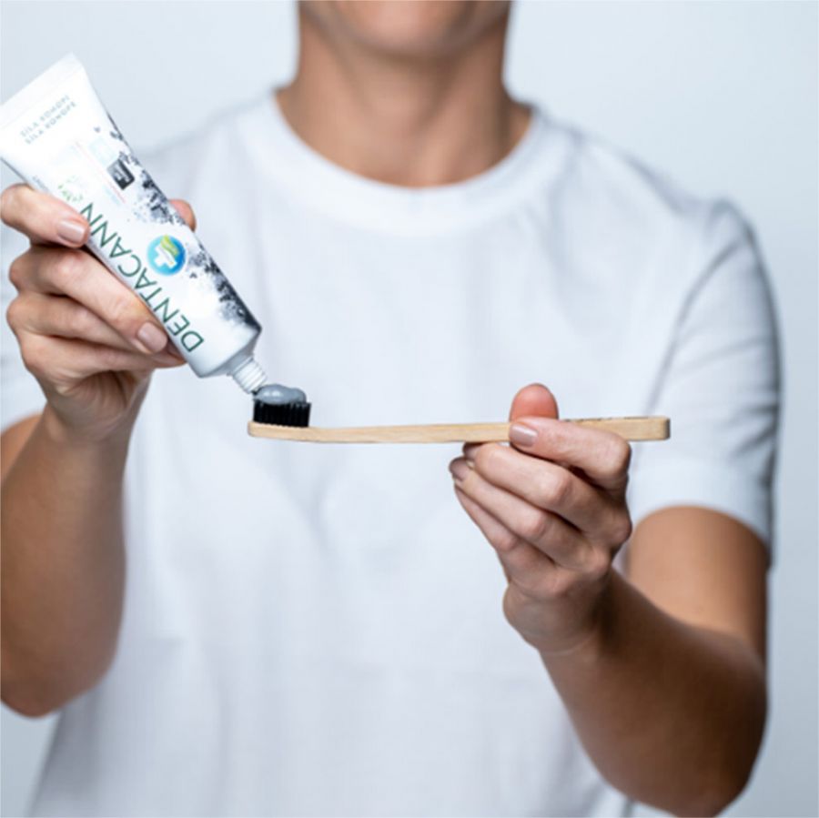 Dentacann přírodní zubní pasta bez fluoridu s aktivním uhlím